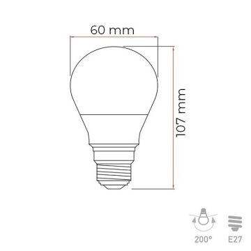 Panasonic 8.5 Watt A60 LED Ampul - Sarı Işık (2700K)