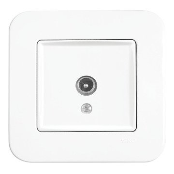 VİKO Linnera/Rollina 90440049 TV Prizi (Dirençsiz) [Beyaz]