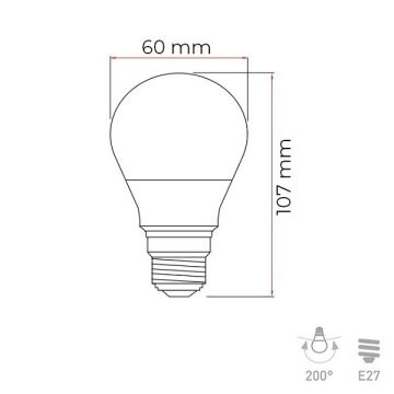 Panasonic 8.5 Watt A60 LED Ampul - Beyaz Işık (6500K)