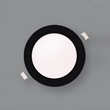 ERKled ERK3542S 12 Watt Siyah Sıva Altı Yuvarlak LED Panel