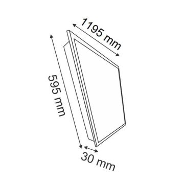 HELIOS HS 1046 108 Watt 60x120 Clip in Backlight Clip in LED Panel