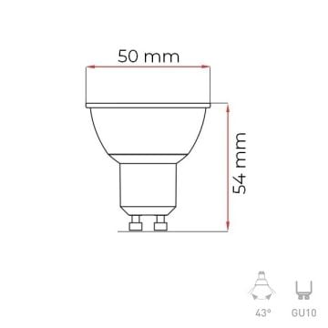 Panasonic 6 Watt GU10 Duylu Mercekli LED Ampul - Beyaz Işık