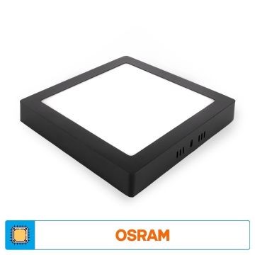 ACK AP04-01831 18 Watt Siyah Kasa Sıva Üstü Kare LED Panel - OSRAM LED - Beyaz Işık (6500K)