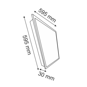 HELIOS HS 1045 40 Watt 60x60 Sıva Altı Backlight LED Panel