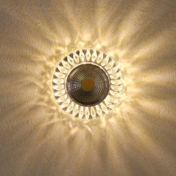 MOLLED MOL507 Yuvarlak LED Kristal Spot (Çerçeve Işıklı)