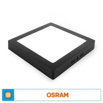 ACK AP04-01811 18 Watt Siyah Kasa Sıva Üstü Kare LED Panel - OSRAM LED - Ilık Beyaz (4000K)