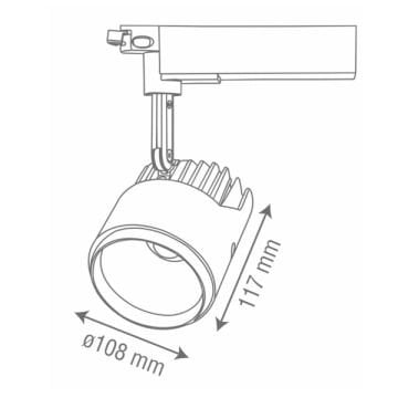 goldX ZE750-BK Siyah Kasa 40 Watt LED Ray Spot (SAMSUNG LED & EAGLERISE Driver)