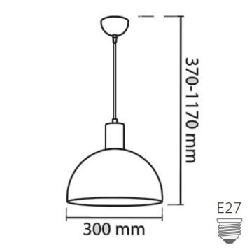 CreaLight YL-MR-625 Beyaz-Gold Retro Avize