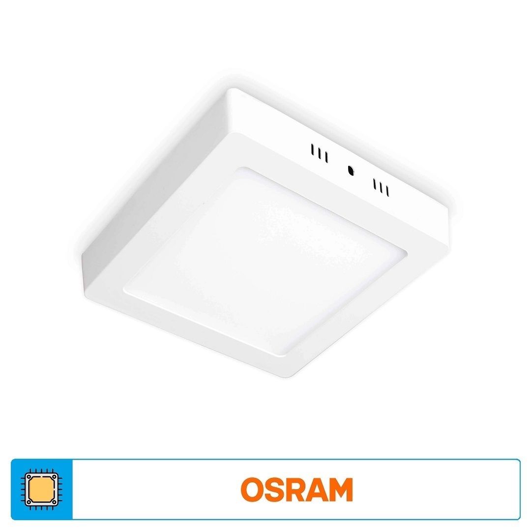 ACK AP04-01230 12 Watt Sıva Üstü Kare LED Panel - OSRAM LED - Beyaz Işık (6500K)