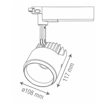 goldX ZE750-BK Siyah Kasa 30 Watt LED Ray Spot (SAMSUNG LED & EAGLERISE Driver)