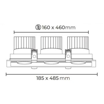 MOLLED MOL2083 Siyah/Beyaz Kasa 3x26 Watt Üçlü LED Mağaza Spotu (SAMSUNG/OSRAM LED)