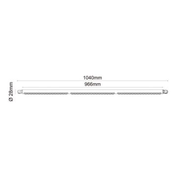JUPITER JL003 24 Watt 104 cm Modüler LED Aydınlatma - 360 Derece Hareketli - OSRAM LED - Gün Işığı (3000K)