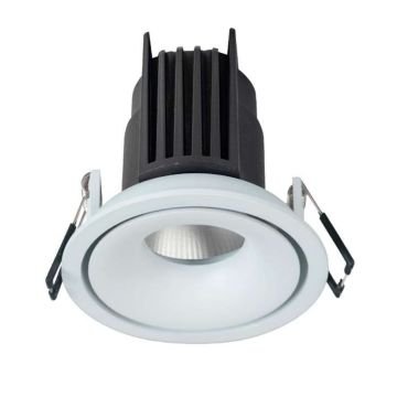MOLLED MOL4175M 12 Watt Beyaz Kasa Sıva Altı Yuvarlak LED Spot (SAMSUNG/OSRAM/PHILIPS LED & EAGLERISE/PHILIPS/LIFUD Driver)