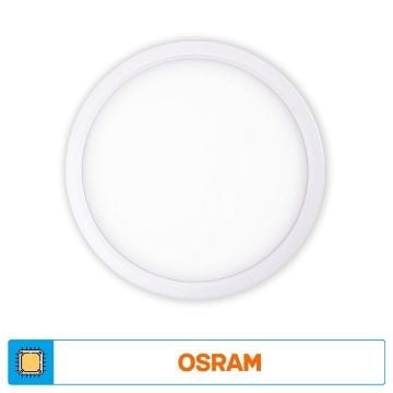 ACK AD05-02410 24 Watt Sıva Altı Yuvarlak Backlight LED Panel - SAMSUNG/OSRAM LED & OSRAM/PHILIPS/LIFUD Driver - Ilık Beyaz (4000K)