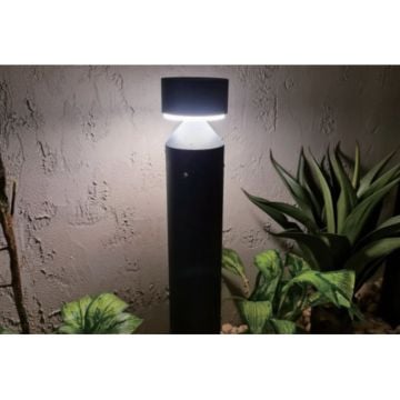 CreaLight CL-B-136 12 Watt 35 cm LED Bollard Armatür - Metal Gövde - SAMSUNG/CREE/OSRAM LED & EAGLERISE Driver - IP54 - Gün Işığı (3000K)