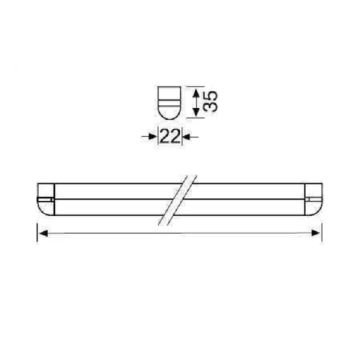 JUPITER LE497 14 Watt 120 cm T5 LED Bant Armatür - Anahtarlı - Eklenebilir