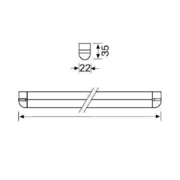 JUPITER LE496 10 Watt 90 cm T5 LED Bant Armatür - Anahtarlı - Eklenebilir