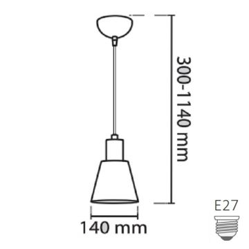 CreaLight YL-6362 Siyah-Platin Retro Avize