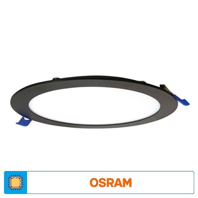 ACK AP01-02011 20 Watt Sıva Altı Siyah Kasa Yuvarlak LED Panel - OSRAM LED - Gün Işığı (3000K)