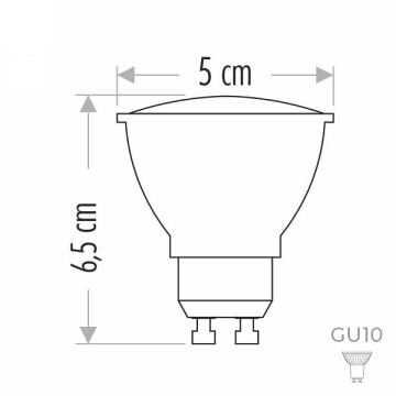 CATA CT-4210 9 Watt Dimli GU10 Duylu Mercekli LED Ampul