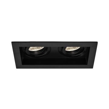 Braytron SBH03-05031 Siyah Sıva Altı İkili Spot Kasası (Metal)
