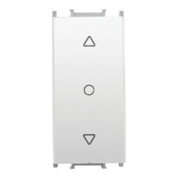 VİKO Ultima/Sistema/Optima WVTR1023-4MW Tek Düğmeli Jaluzi Kumanda Anahtarı Düğmesi (1M) [Metalik Beyaz]