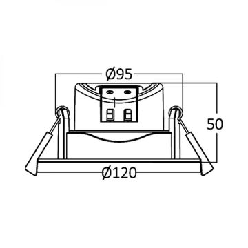 Braytron BD02-01030 10 Watt Sıva Altı Yuvarlak LED Spot - Beyaz Işık (6500K)