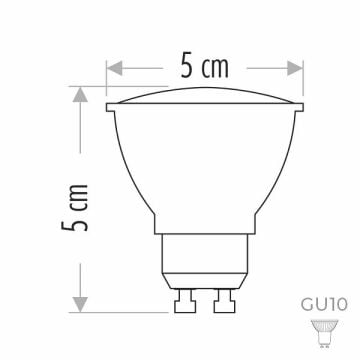 CATA CT-4215-R 7 Watt GU10 Duylu Mercekli LED Ampul - Amber