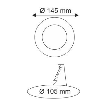 HELIOS HS 1031 9 Watt 3 Fonksiyonlu Sıva Altı Yuvarlak LED Panel (Mavi - Beyaz)