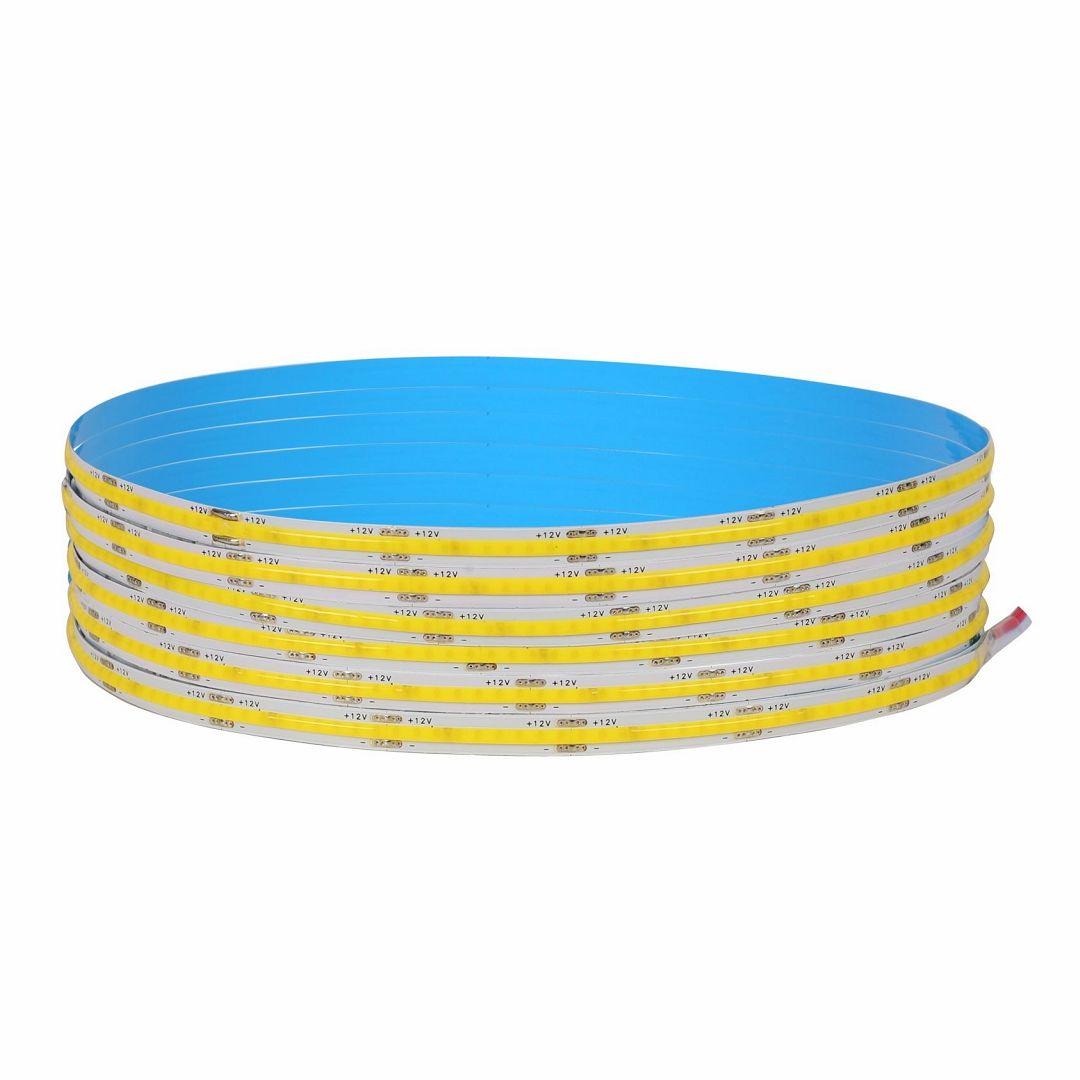 İled 12 Volt 252 Ledli Gün Işığı (3000K) COB Şerit Led - 8 Watt/Metre - [5 Metre] - FSFI.COB8.3020.2512