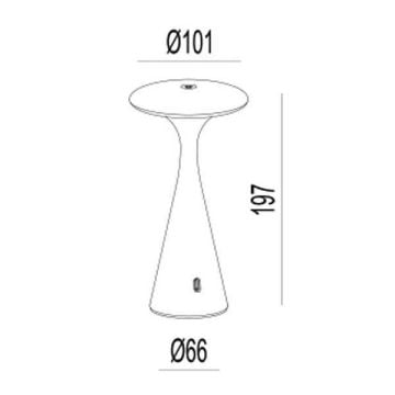 JUPITER JT002 Y Yeşil 1.5 Watt Şarjlı LED Masa Lambası