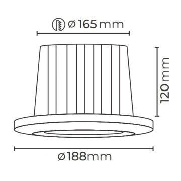 MOLLED MOL2084 Beyaz/Siyah Kasa 33 Watt LED Mağaza Spotu (SAMSUNG/OSRAM LED)