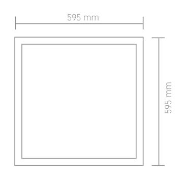 VOLTEK VPSAKB04040 40 Watt Sıva Altı 60x60 Backlight LED Panel - Ilık Beyaz (4000K)
