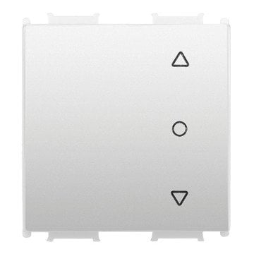 VİKO Ultima/Sistema/Optima WVTR2023-4MW Tek Düğmeli Jaluzi Kumanda Anahtarı Düğmesi (2M) [Metalik Beyaz]