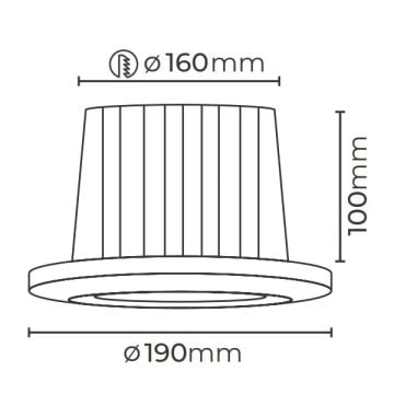 MOLLED MOL2085 Siyah/Beyaz Kasa 33 Watt LED Mağaza Spotu (SAMSUNG/OSRAM LED)