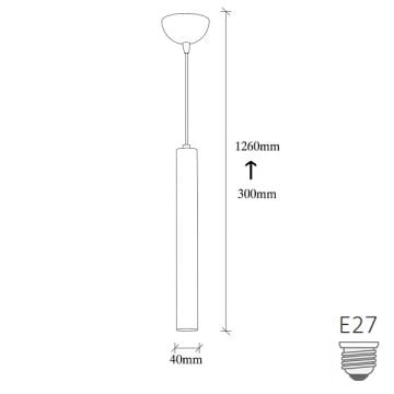 CreaLight YL-NUS-2076 Eskitme Boru Sarkıt Avize