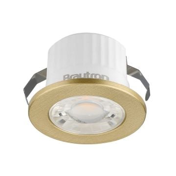 Braytron BH06-00236 Gold Kasa 3 Watt Kasa Sıva Altı Dış Mekan Mini LED Spot - Beyaz Işık (6500K)