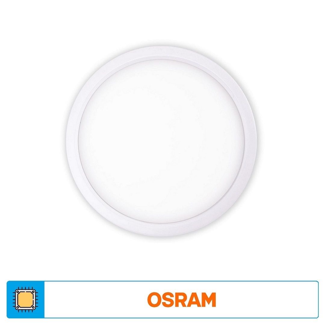 ACK AD05-01630 16 Watt Sıva Altı Yuvarlak Backlight LED Panel - SAMSUNG/OSRAM LED & OSRAM/PHILIPS/LIFUD Driver - Beyaz Işık (6500K)