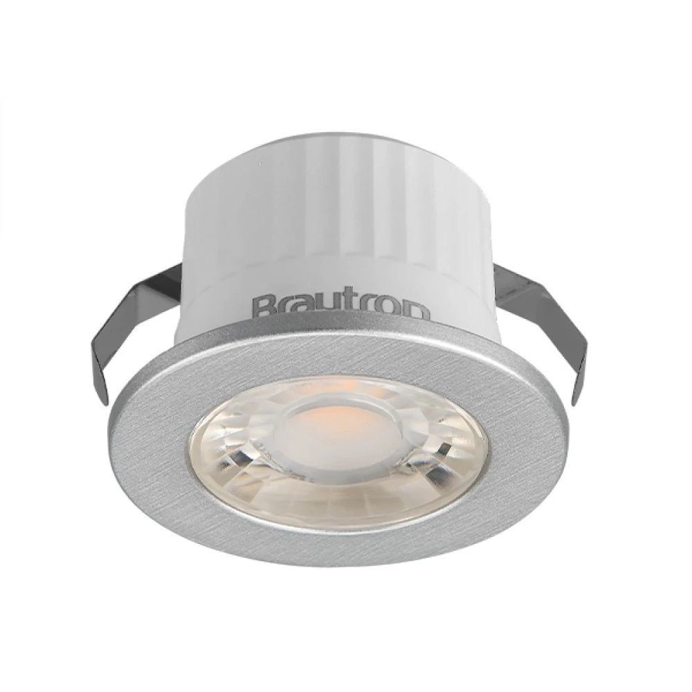 Braytron BH06-00233 Krom Kasa 3 Watt Sıva Altı Dış Mekan Mini LED Spot - Beyaz Işık (6500K)