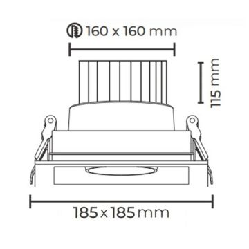 MOLLED MOL2081 Siyah/Beyaz Kasa 30 Watt LED Mağaza Spotu (SAMSUNG/OSRAM LED & EAGLERISE/PHILIPS/LIFUD Driver)