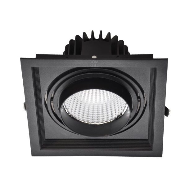 MOLLED MOL2081 Siyah/Beyaz Kasa 30 Watt LED Mağaza Spotu (SAMSUNG/OSRAM LED & EAGLERISE/PHILIPS/LIFUD Driver)