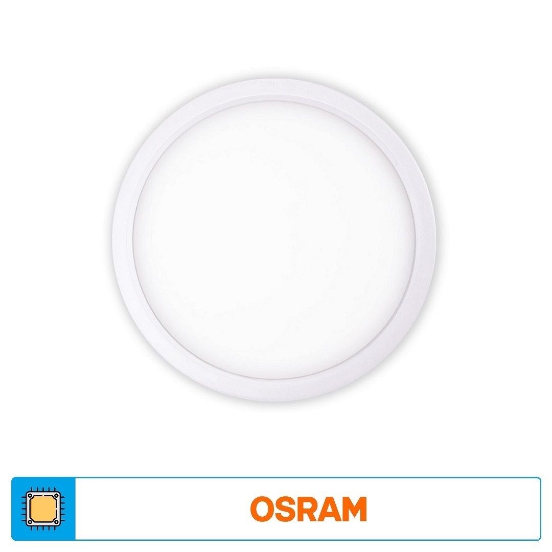 ACK AD05-01610 16 Watt Sıva Altı Yuvarlak Backlight LED Panel - SAMSUNG/OSRAM LED & OSRAM/PHILIPS/LIFUD Driver - Ilık Beyaz (4000K)