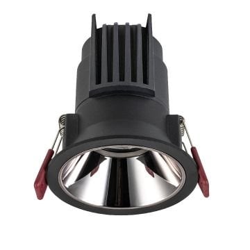 MOLLED MOL4143M 12 Watt Siyah-Krom Sıva Altı Yuvarlak LED Spot (SAMSUNG/OSRAM/PHILIPS LED & EAGLERISE/PHILIPS/LIFUD Driver)