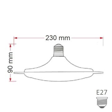 ERKled ERK2051 18 Watt LED UFO Ampul