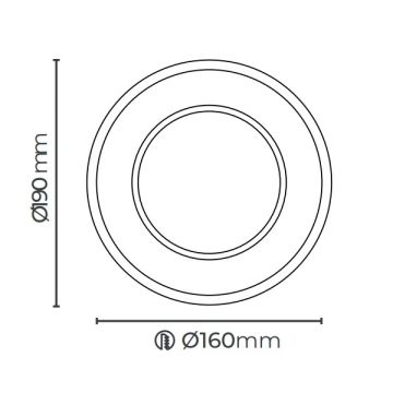 MOLLED MOL2085Y Siyah/Beyaz Kasa Yuvarlak 20 Watt LED Mağaza Spotu (SAMSUNG/OSRAM LED & EAGLERISE/PHILIPS/LIFUD Driver)