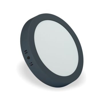 HELIOS HS 1038 18 Watt Siyah Kasa Sıva Üstü Yuvarlak LED Panel