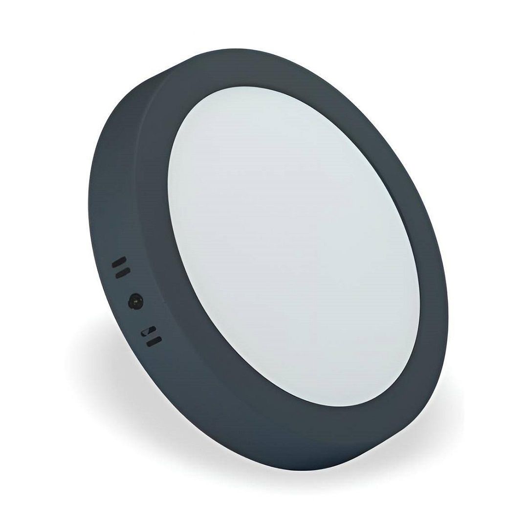 HELIOS HS 1039 18 Watt Siyah Kasa Sıva Üstü Yuvarlak LED Panel