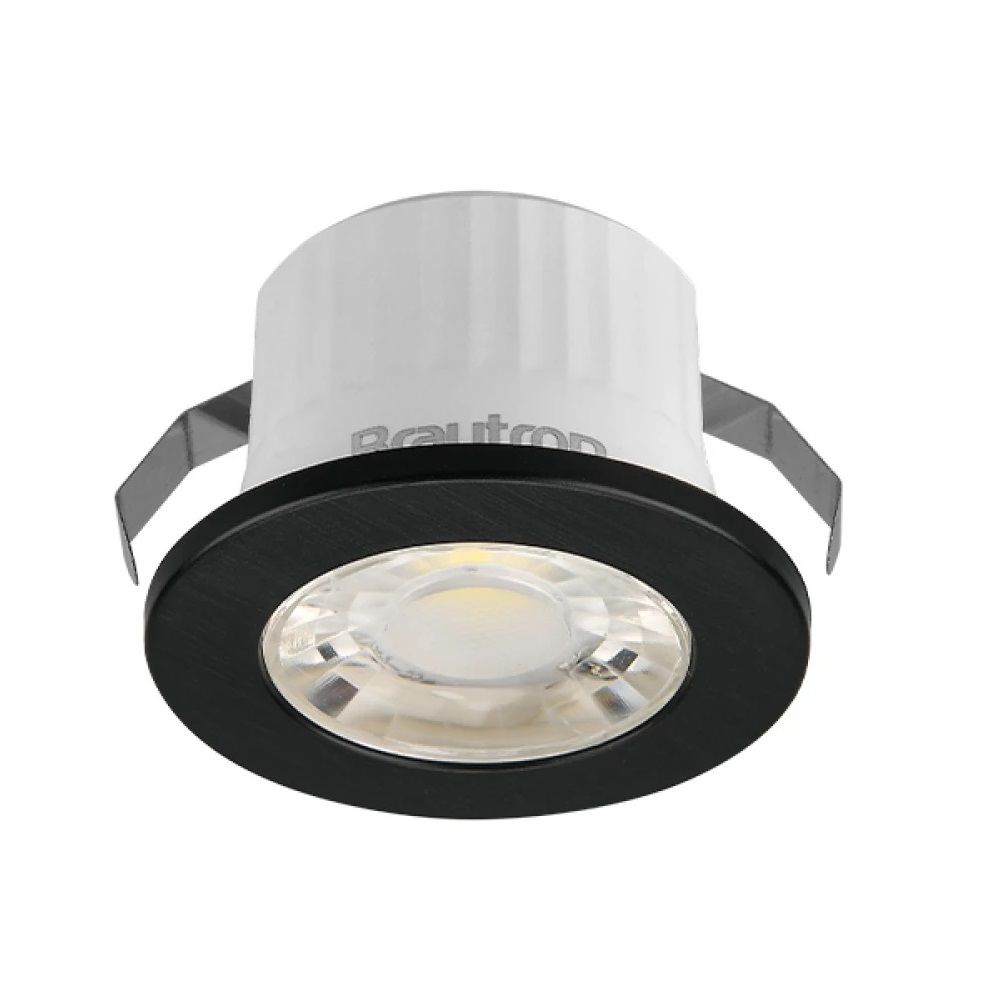 Braytron BH06-00201 Siyah Kasa 3 Watt Sıva Altı Dış Mekan Mini LED Spot - Gün Işığı (3000K)