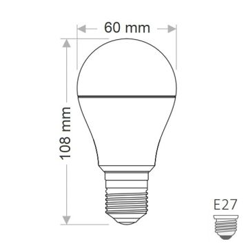 ERKled ERK2066 9 Watt RGB LED Ampul