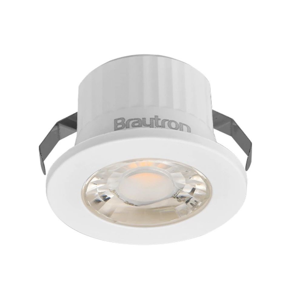 Braytron BH06-00200 Beyaz Kasa 3 Watt Sıva Altı Dış Mekan Mini LED Spot - Gün Işığı (3000K)